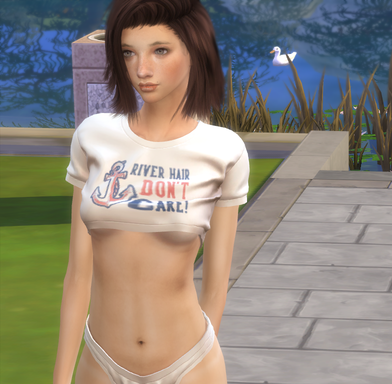 sims4 custom sim download brunette female Monique Mertens by Bonita100 Body View