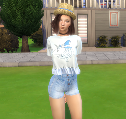 sims 4 realistic style download brunette female Monique Mertens by Bonita100 Body View
