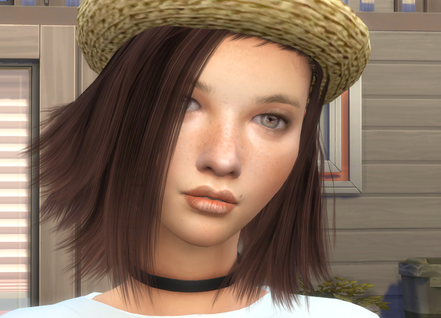 sims4 alpha cc style download girl Monique Mertens by Bonita100 Face View