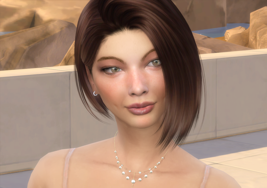 sims 4 custom content download brunette female Marcela Ferrari by Bonita100 Face View