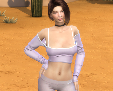 sims realistic style download woman Marcela Ferrari by Bonita100 Body View