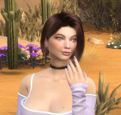 sims game alpha cc style download brunette female Marcela Ferrari by Bonita100 Face View