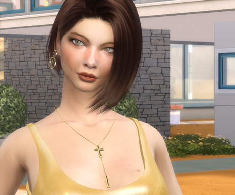 sims4 premium cc download brunette female Marcela Ferrari by Bonita100 Face View