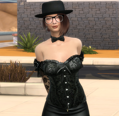 the sims 4 custom character download woman Marcela Ferrari by Bonita100 Body View