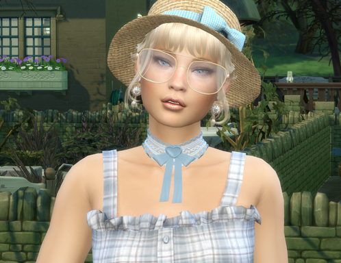 sims game realistic style download blonde female Willow Miller by Bonita100 Face View