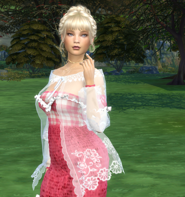 the sims 4 premium cc download girl Willow Miller by Bonita100 Body View