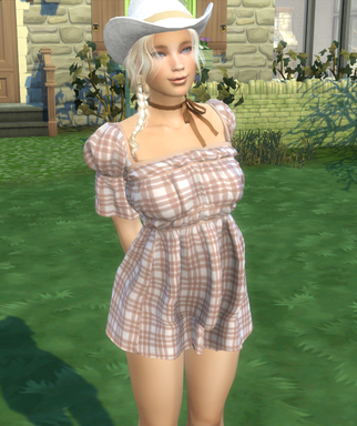 sims game custom sim download girl Willow Miller by Bonita100 Body View