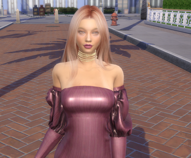 sims alpha cc style download dyed-hair female Milena Darius by Bonita100 Body View