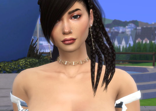 sims4 custom sim download girl Gazme Demir by Bonita100 Face View