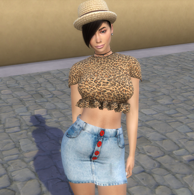 sims premium cc download brunette female Gazme Demir by Bonita100 Body View