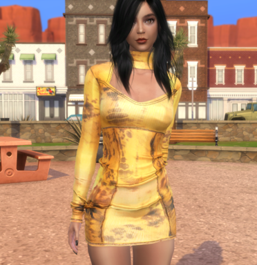 sims game custom content download brunette female Enola Descheene by Bonita100 Body View