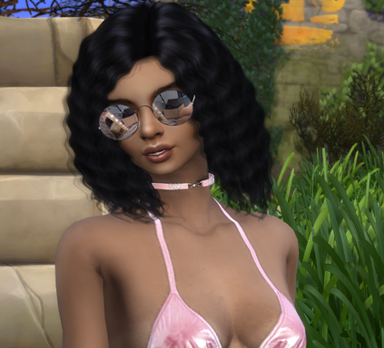 the sims 4 custom character download black girls female Samira Bouzid by Bonita100 Face View