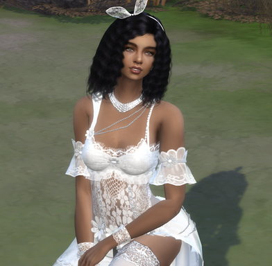 sims custom sim download girl Samira Bouzid by Bonita100 Body View