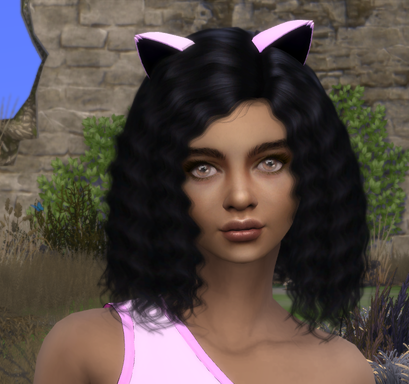 sims4 alpha cc download girl Samira Bouzid by Bonita100 Face View