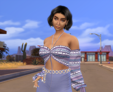 sims4 premium cc download girl Nailah Gamal by Bonita100 Body View