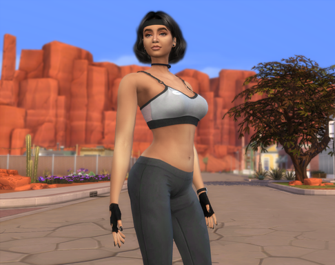 the sims 4 realistic style download girl Nailah Gamal by Bonita100 Body View