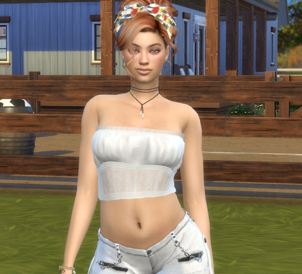 sims 4 alpha cc style download redhead female Helga Einarsson by Bonita100 Body View