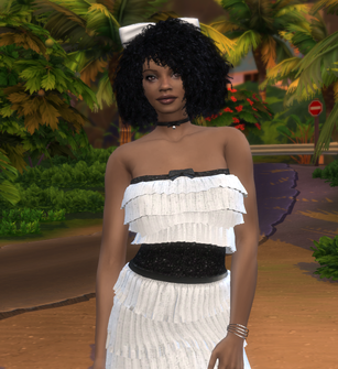 sims alpha cc download black girls female Kaya Mbatha by Bonita100 Body View