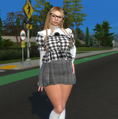 sims high detail download blonde female Molly Prescott by Bonita100 Face View