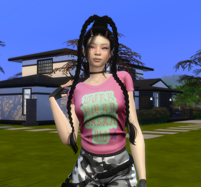 sims 4 alpha cc download asian girls female Huiying Yuan by Bonita100 Body View