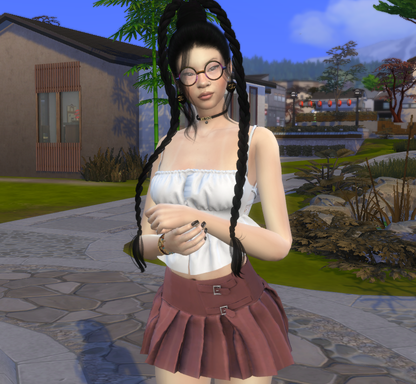 sims4 custom sim download asian girls female Huiying Yuan by Bonita100 Body View