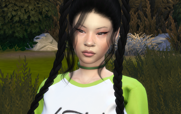 sims game alpha cc download girl Huiying Yuan by Bonita100 Face View