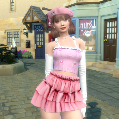 sims 4 alpha cc style download girl Chloe Monet by Bonita100 Body View