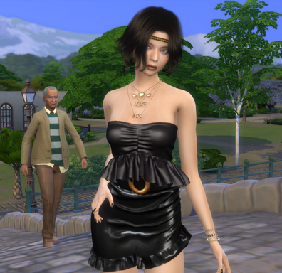 the sims 4 high detail download girl Nuria Esteban by Bonita100 Body View