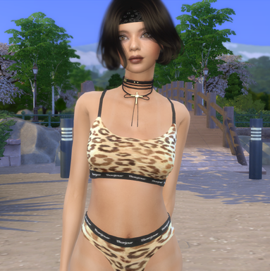 sims game custom character download girl Nuria Esteban by Bonita100 Body View
