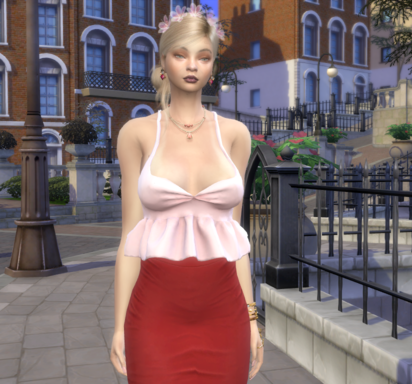 sims4 custom content download girl Polina Novikov by Bonita100 Body View
