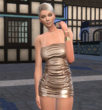 sims realistic style download blonde female Vanda Kovacs by Bonita100 Body View