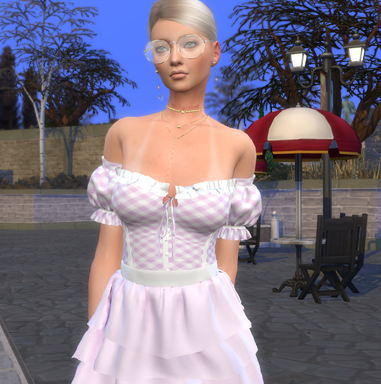 sims game custom content download blonde female Vanda Kovacs by Bonita100 Body View