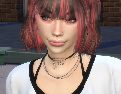 sims4 custom character download girl Nina Baumann by Bonita100 Face View