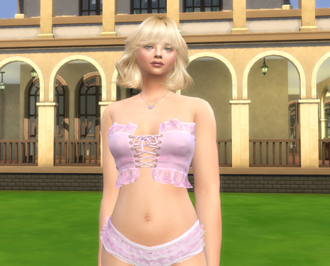 sims4 custom character download girl Cloe Moritz by Bonita100 Body View