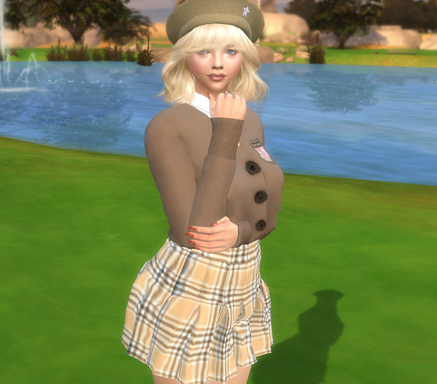 sims 4 alpha cc download girl Cloe Moritz by Bonita100 Body View