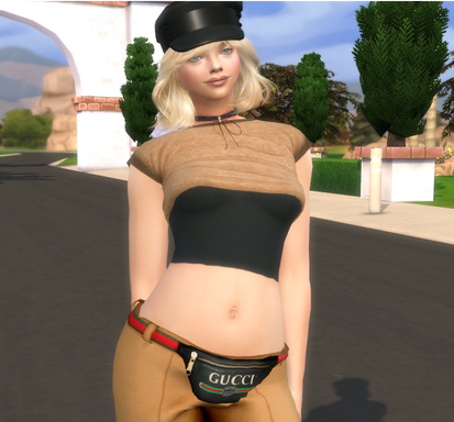 the sims 4 alpha cc style download girl Cloe Moritz by Bonita100 Body View