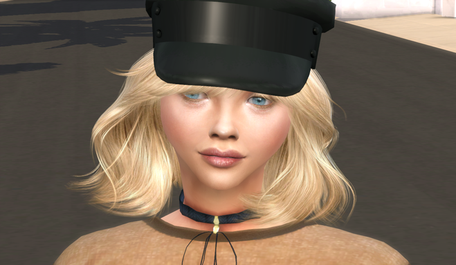 sims high detail download blonde female Cloe Moritz by Bonita100 Face View