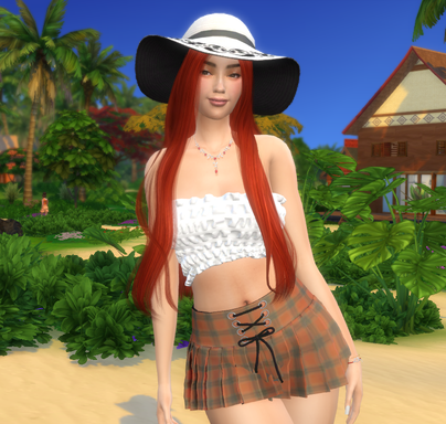 the sims 4 custom sim download redhead female Nikky Figueras by Bonita100 Body View