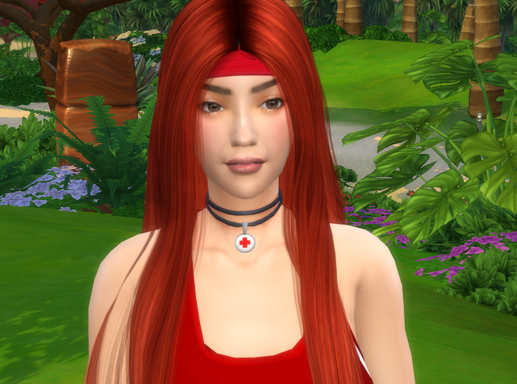 sims4 custom sim download redhead female Nikky Figueras by Bonita100 Face View
