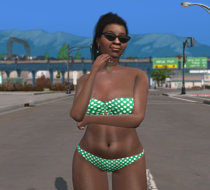 the sims 4 custom content download black girls female Evelyn Thompson by Bonita100 Body View