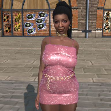 sims game alpha cc download black girls female Evelyn Thompson by Bonita100 Body View