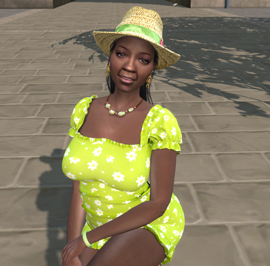 sims4 alpha cc style download black girls female Evelyn Thompson by Bonita100 Body View