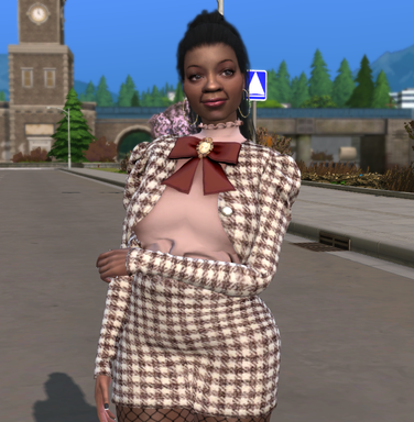 sims premium cc download black girls female Evelyn Thompson by Bonita100 Body View