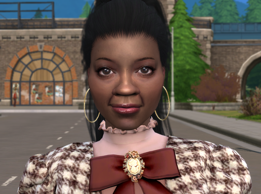 sims game custom character download woman Evelyn Thompson by Bonita100 Face View