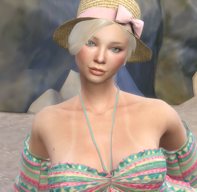sims realistic style download woman Christine Robinson by Bonita100 Face View