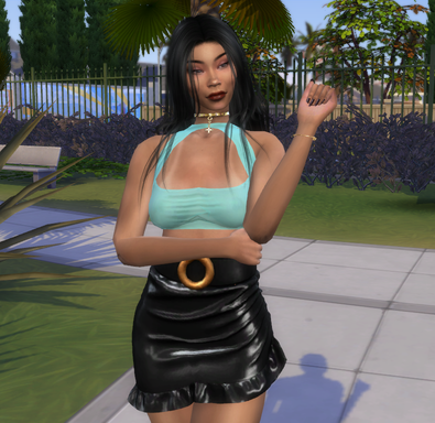 sims 4 alpha cc style download girl Isabella Rodriguez by Bonita100 Body View