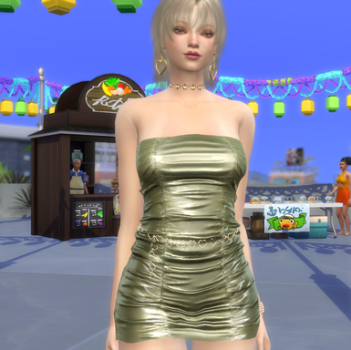 the sims 4 custom content download blonde female Ava Wilson by Bonita100 Body View