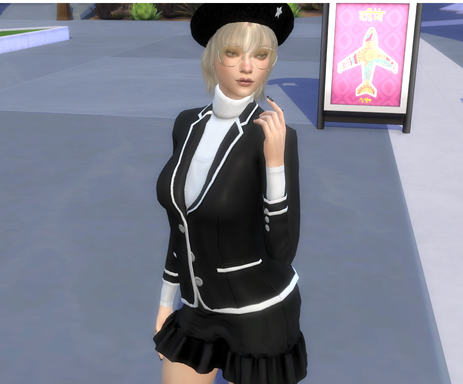 sims game alpha cc download blonde female Ava Wilson by Bonita100 Body View