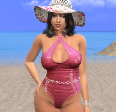 sims high detail download brunette female Eva Capricciosa by Bonita100 Body View