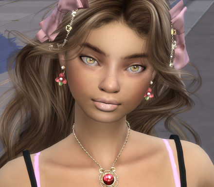 the sims 4 realistic style download girl Grace Khalid by Bonita100 Face View